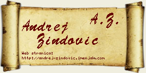 Andrej Zindović vizit kartica